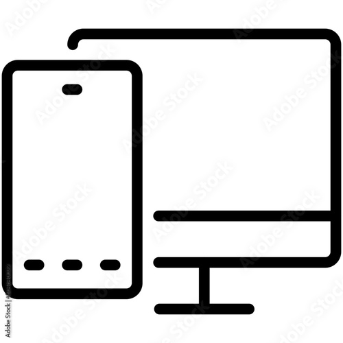 devices line icon