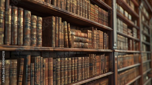 Eyecatching Reading room in old library or house