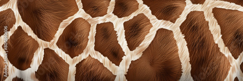 pattern of giraffe fur, generative AI