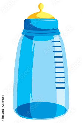 gender reveal blue bottle