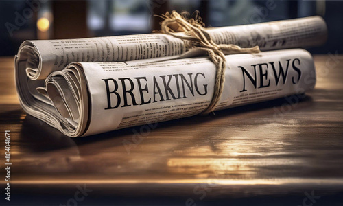 Breaking News newspaper. © DW labs Incorporated