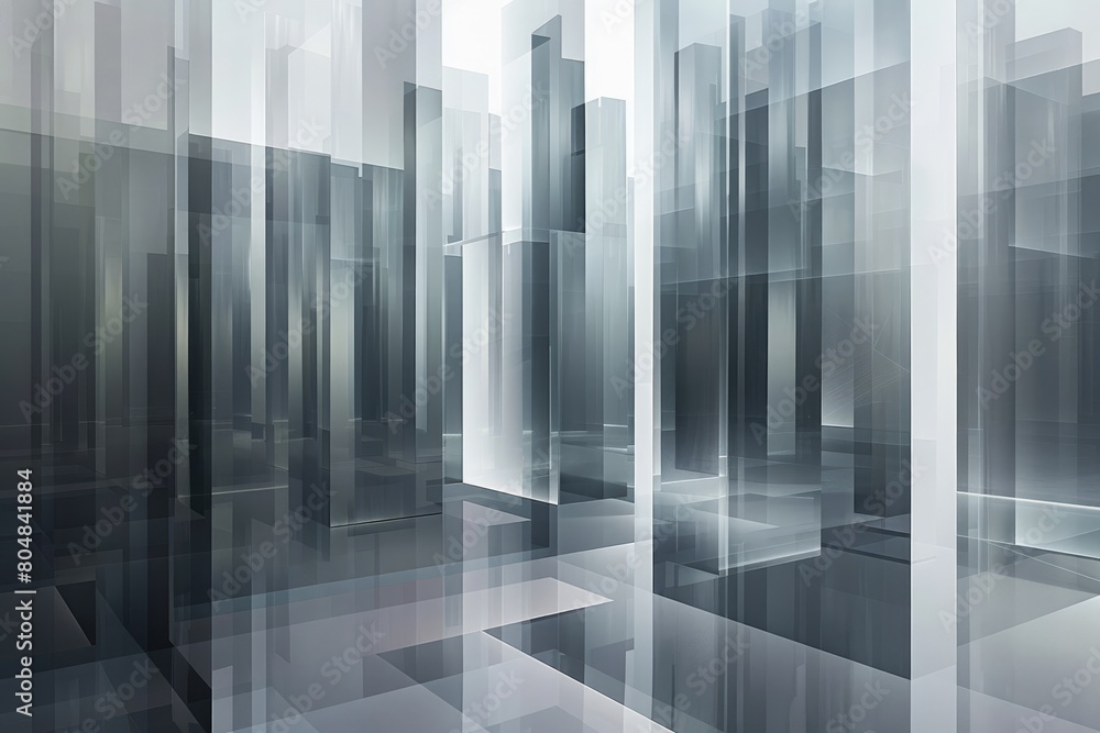 Fototapeta premium Abstract architectural background of glass wall