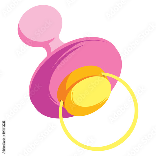 gender reveal pink pacifier