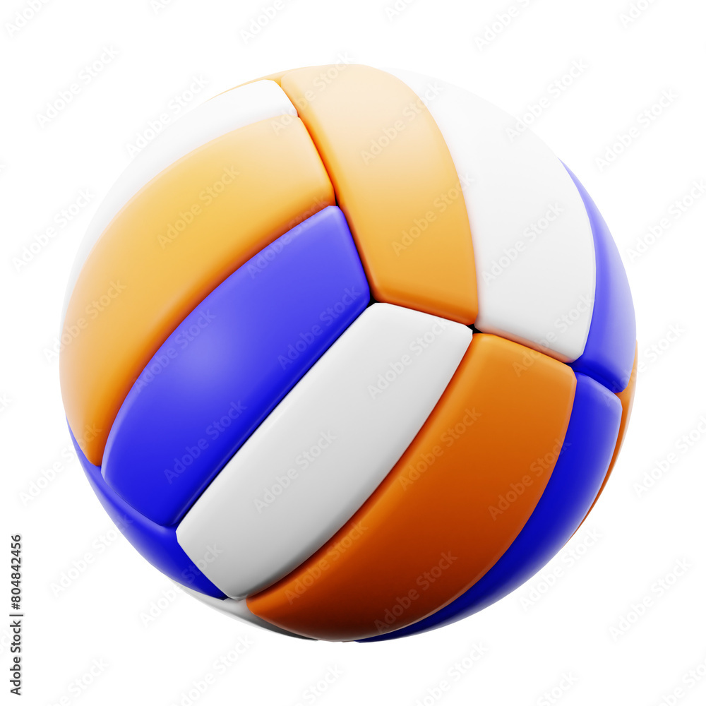 volley ball sport equipment 3d icon illustration render design