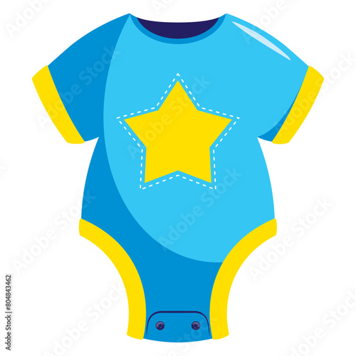baby shower blue bodysuit