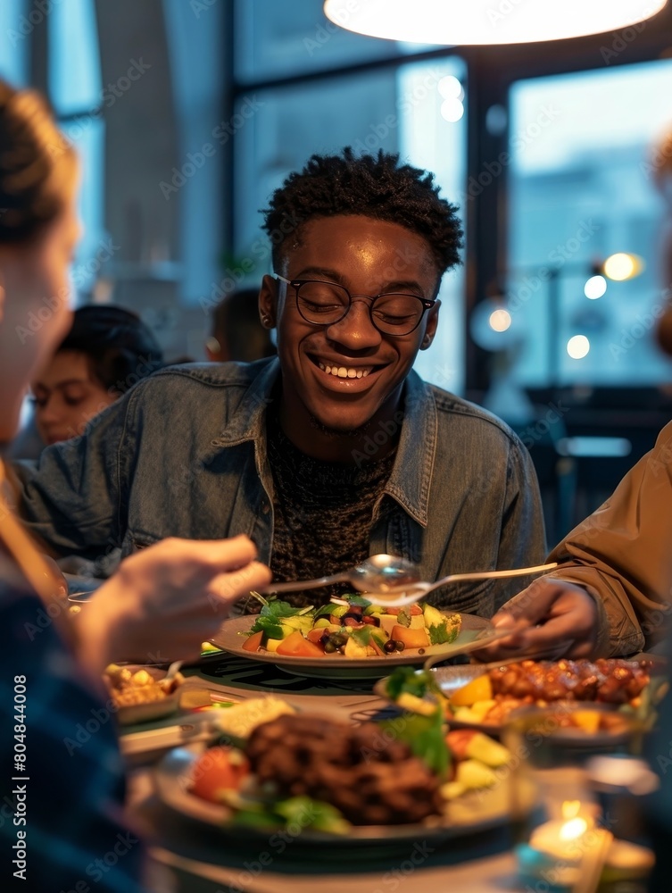 Celebrating Shared Academic Accomplishment with Friends over a Meal Celebrating Shared Academic Accomplishment with Friends over a Meal
