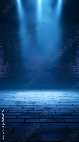 empty blue stage © Derby