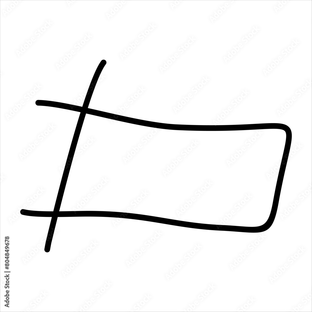 Modern scrible abstract line vector element Modern scrible abstract line vector element