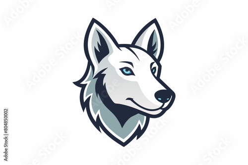 dog head logo vector illustration