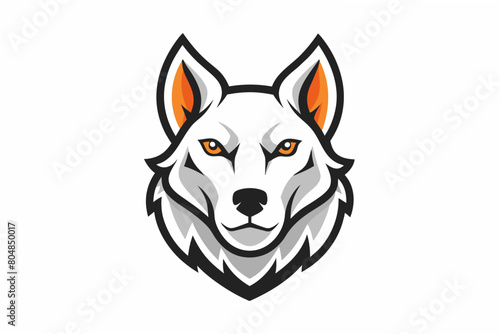 dog head logo vector illustration