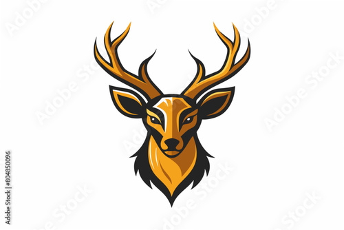 deer head logo vector illustration