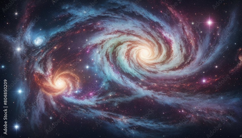 Obraz premium space galaxy in space