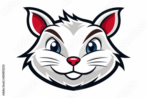 chipmunk head logo vector illustration