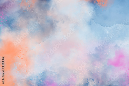 Abstract pastel colors watercolor background. Watercolor background. Abstract watercolor cloud texture. Oil painting background.