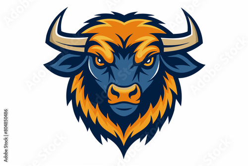 buffalo head logo vector illustration