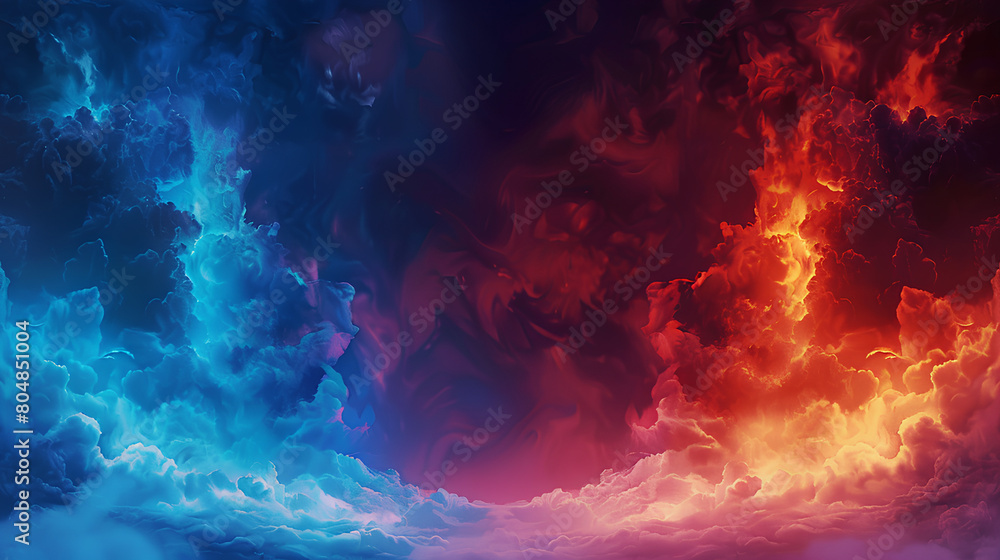 red fire and blue fire vector with cartoon style red fire and blue fire vector with cartoon style