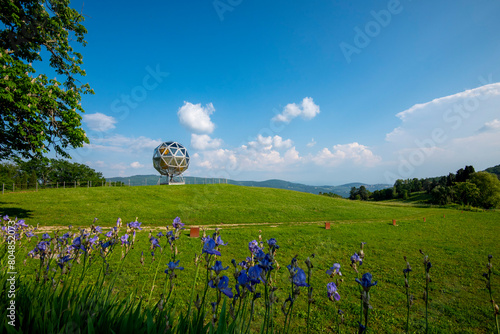 The Diamond Sphere in Pratolino Park - Italy photo