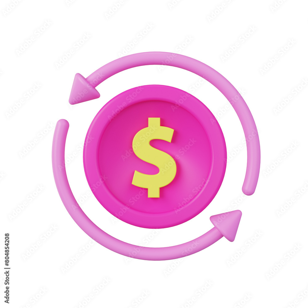money 3d render icon money 3d render icon