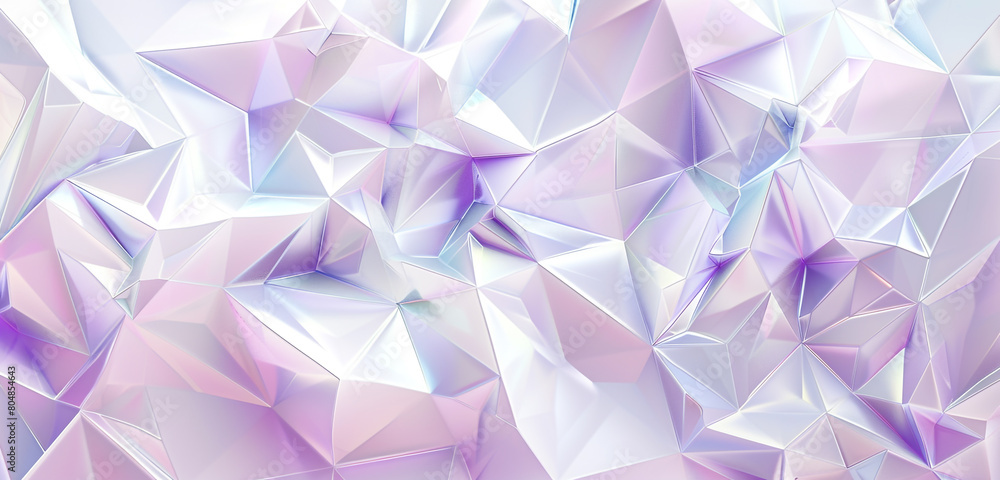 abstract polygonal design of pearl white and violet, ideal for an elegant abstract background