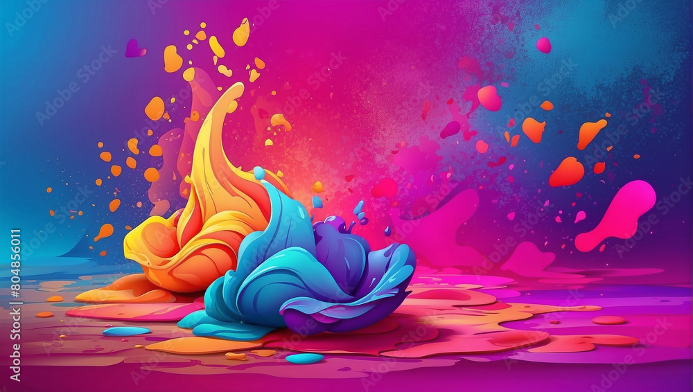 Obraz premium paint splashes