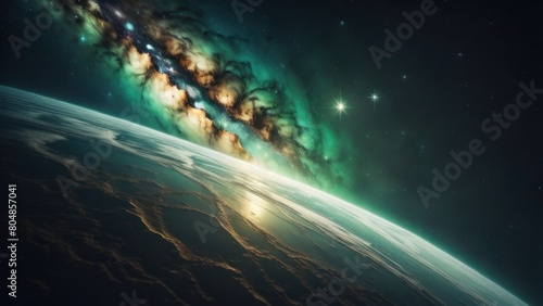 3d rendered illustration of a planet or planet in space or earth and space or blue print planet earth or wallpaper planet 4K