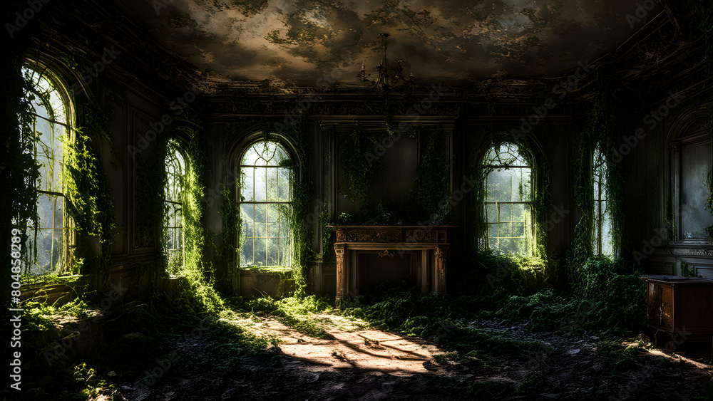 Places abandoned by human 