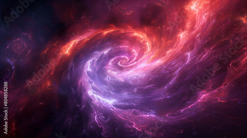 background with space,
 A Purple and Red Swirl on a Black Background