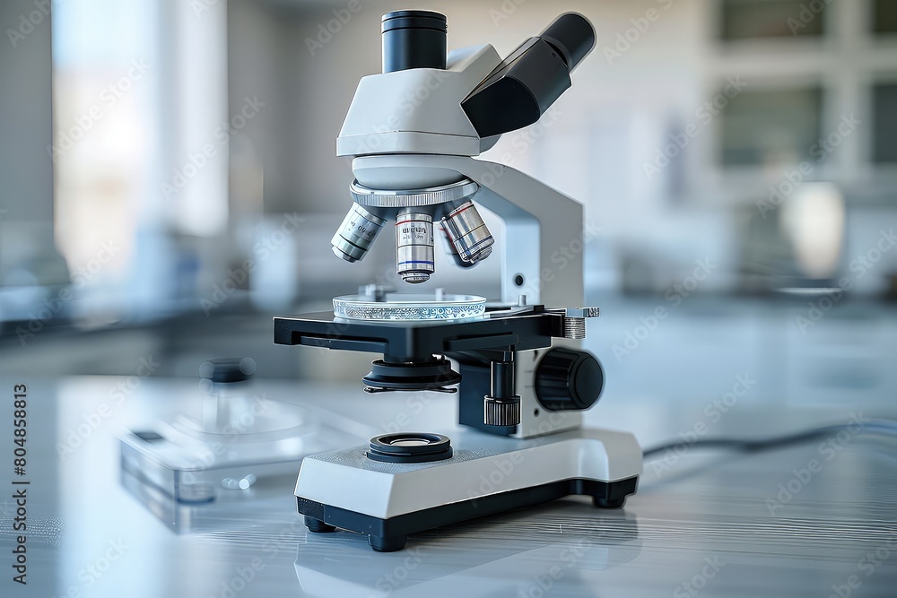 Microscope and petri dishes in a lab. The microscope captures the beauty of scientific exploration, revealing hidden secrets in the world of vaccinations. Microscope and petri dishes in a lab. The microscope captures the beauty of scientific exploration, revealing hidden secrets in the world of vaccinations.