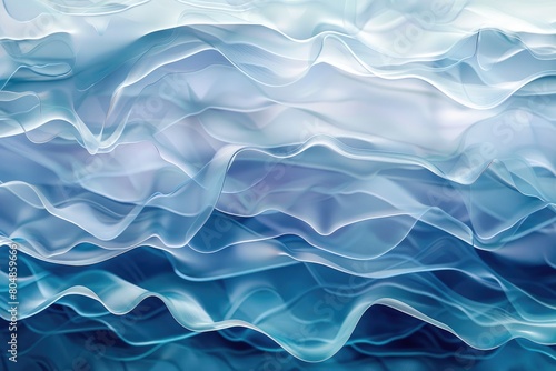 abstract blue background with smooth wavy lines