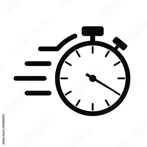 stop watch speed movement time clock timer icon