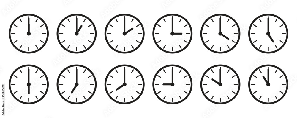 clock show time hour 12 hours clock show time hour 12 hours
