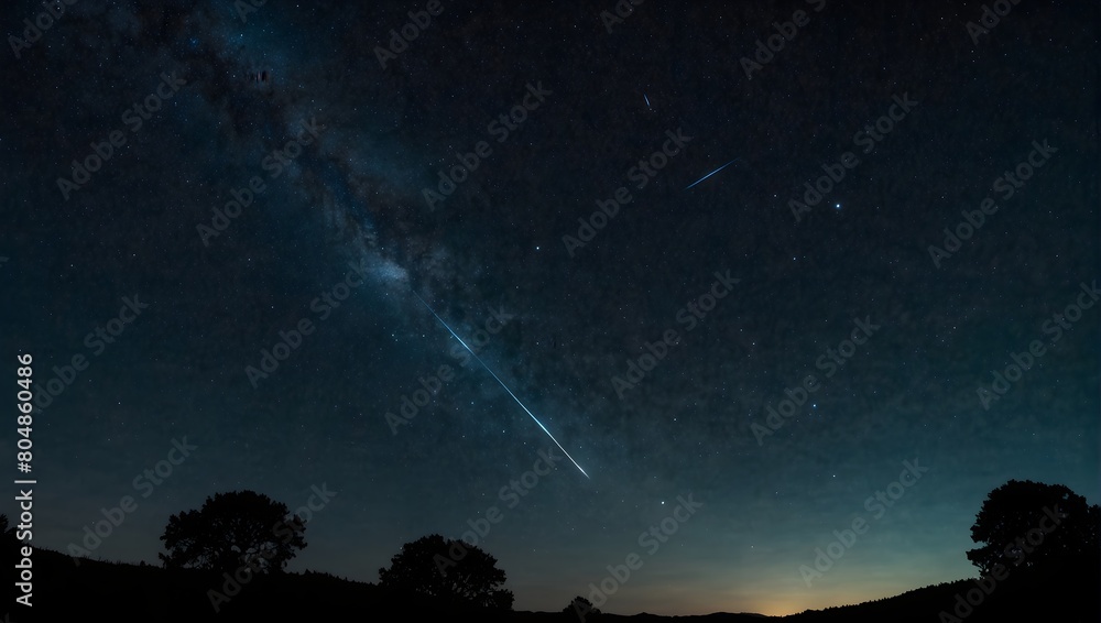 The stark contrast between the brightness of a shooting star and the void of space ai_generated The stark contrast between the brightness of a shooting star and the void of space ai_generated