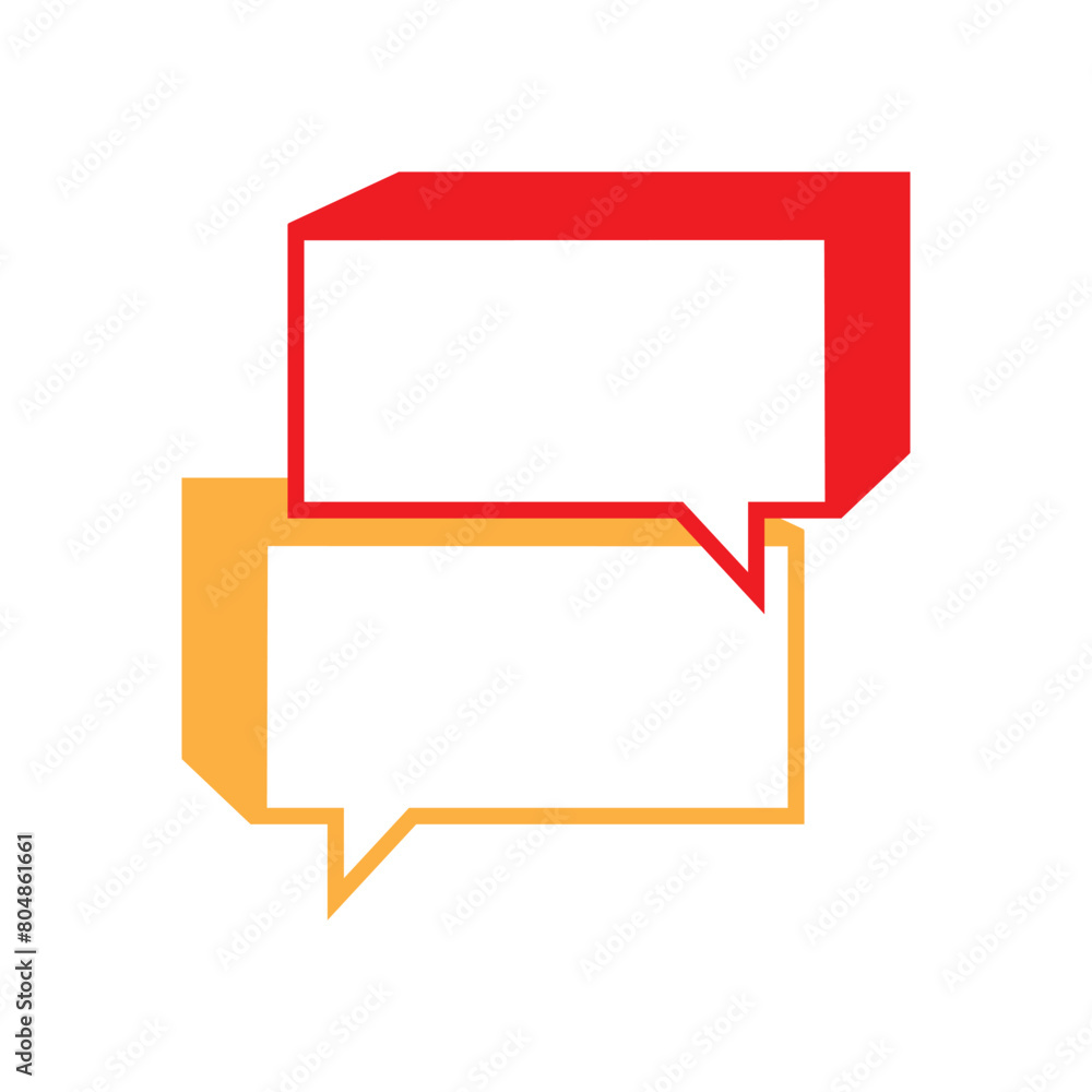 3d Speech Bubbles Blank Space in Various Colors. 3d Speech Bubbles Blank Space in Various Colors.