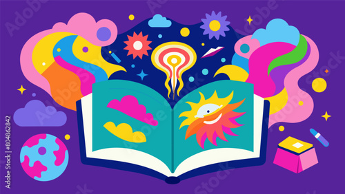 Bright hallucinogenic colors seemed to leap off the pages of the clients journal expressing their innermost thoughts and emotions aided by the theutic.