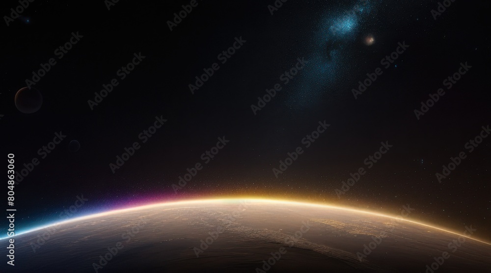 sunrise over the planet