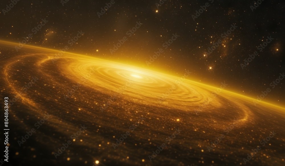 Obraz premium sun rising over the planet