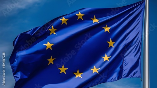 National flag of european community photo