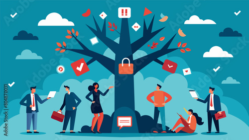 Over time the Misinformation Tree has become a symbol of distrust and uncertainty as people struggle to distinguish between truth and deceit..