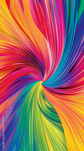 Seamless colorful with sharp lines in a gradient swirls