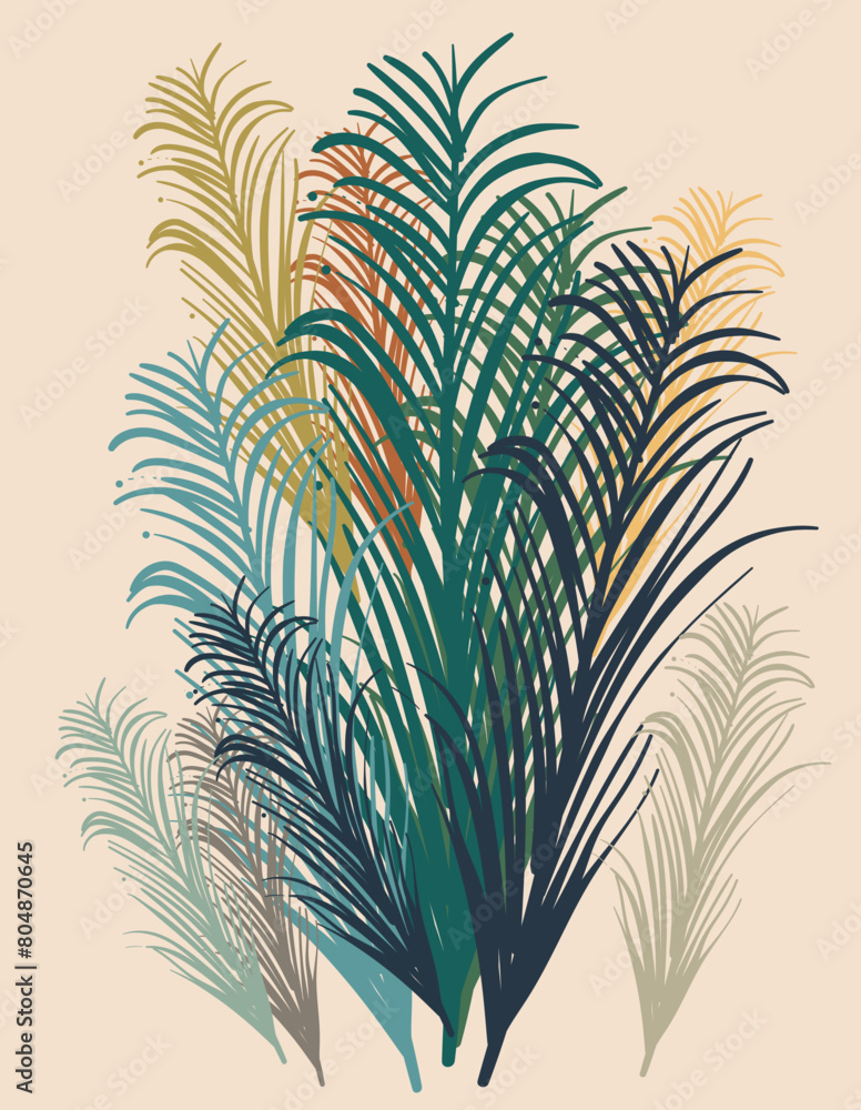 Hand drawn abstract floral background Hand drawn abstract floral background