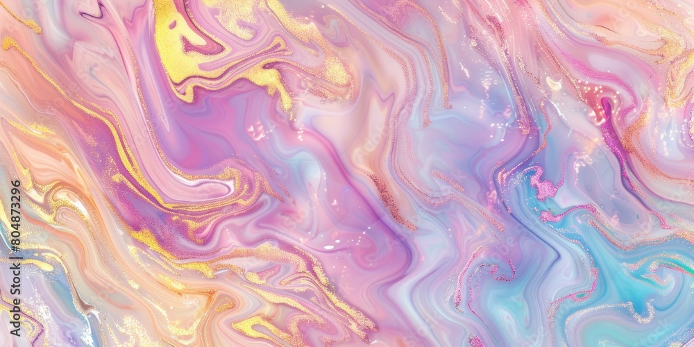 Chromatic Whirlwind: A Vibrant Swirl of Paint, Merging Playful Shades of Pink and Blue in Artistic Harmony Chromatic Whirlwind: A Vibrant Swirl of Paint, Merging Playful Shades of Pink and Blue in Artistic Harmony