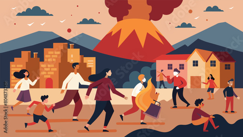 People began to flee the city fearing that the volcanos eruption was only a metaphor for the violence and turmoil that was unfolding in their.