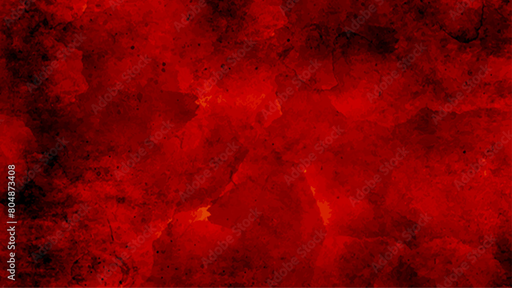 grunge background with space for text or image. Red watercolor ombre leaks and splashes texture on red watercolor paper background grunge background with space for text or image. Red watercolor ombre leaks and splashes texture on red watercolor paper background