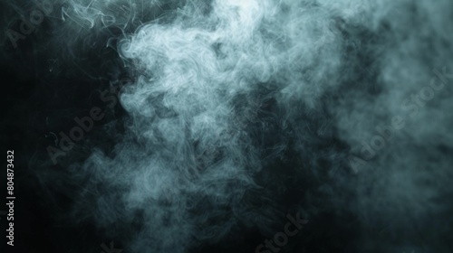 Ethereal Obscurity: A Captivating Black and White Photo of Smoke, Evoking Mystery and Intrigue