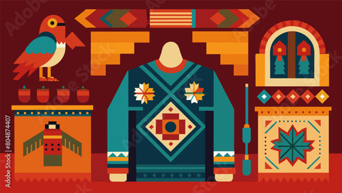 An exhibit featuring intricate beadwork and textiles from different Indigenous communities in Canada highlighting the skill and craftsmanship of.