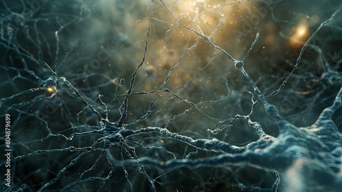 Intricate Cosmic Webbing of Pulsing Neurons in High Definition photo