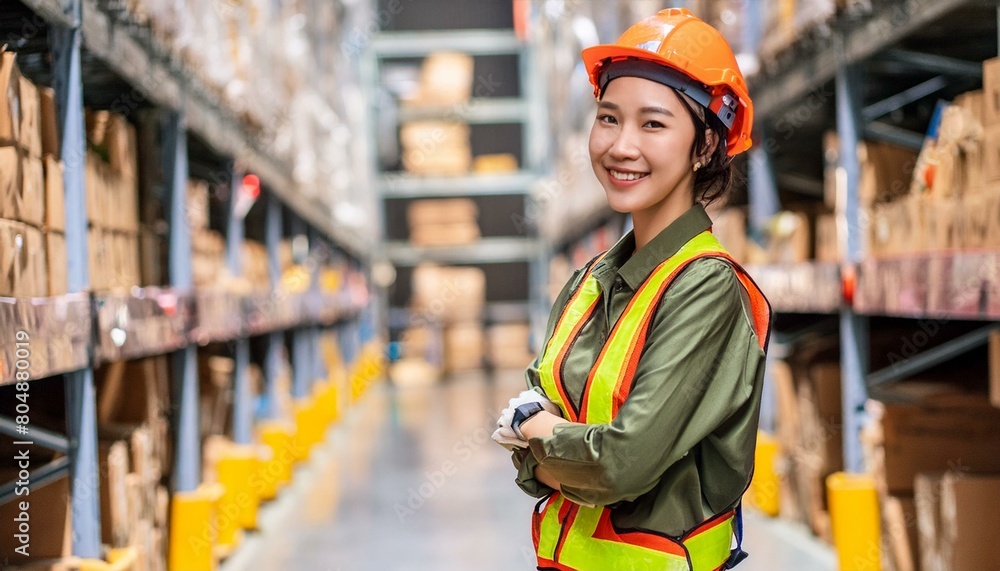 the worker is depicted amidst the organized chaos of a bustling warehouse, engaged in tasks such as inventory management, order fulfillment, or logistical operations. the worker is depicted amidst the organized chaos of a bustling warehouse, engaged in tasks such as inventory management, order fulfillment, or logistical operations.