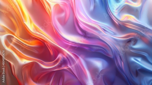 Vertical backgrounds with iridescent stains. A collection of posters, flyers, cards or backgrounds with blurred or holographic surfaces. Modern illustration with a futuristic design.