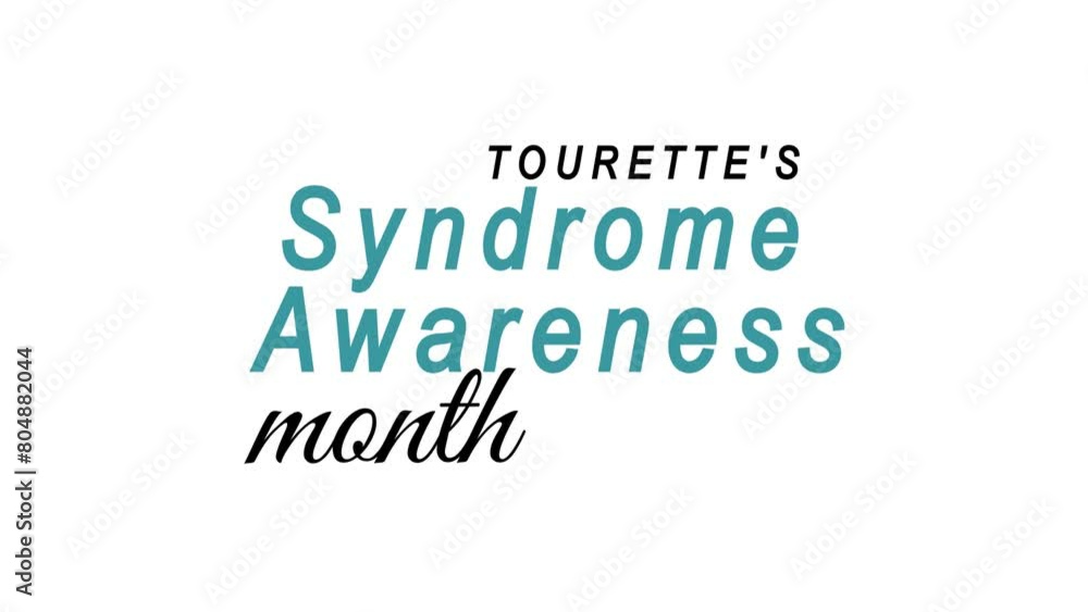 Tourette's Syndrome Awareness Month Text Animation. Great for Tourette's Syndrome Awareness Month Celebrations with transparent background, for banner, social media feed wallpaper stories Tourette's Syndrome Awareness Month Text Animation. Great for Tourette's Syndrome Awareness Month Celebrations with transparent background, for banner, social media feed wallpaper stories