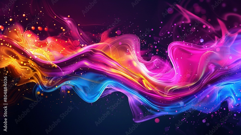 Liquid Neon Fantasia: Flowing Brilliance Liquid Neon Fantasia: Flowing Brilliance